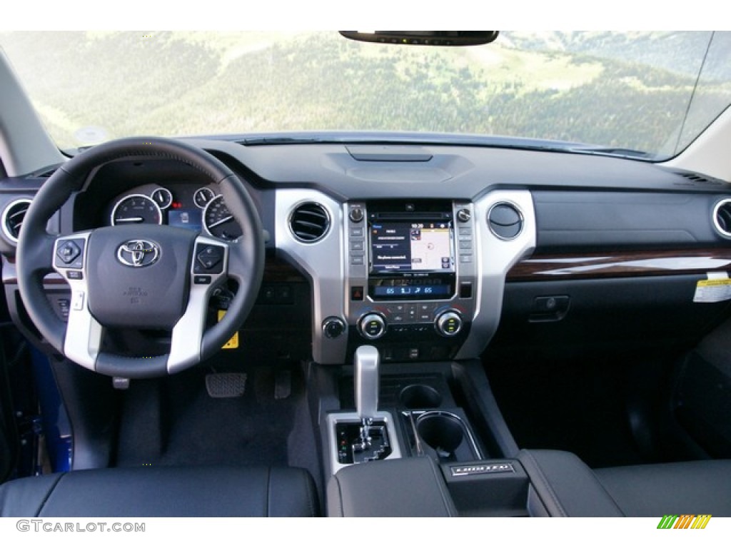 2015 Toyota Tundra Limited CrewMax 4x4 Black Dashboard Photo #98937676