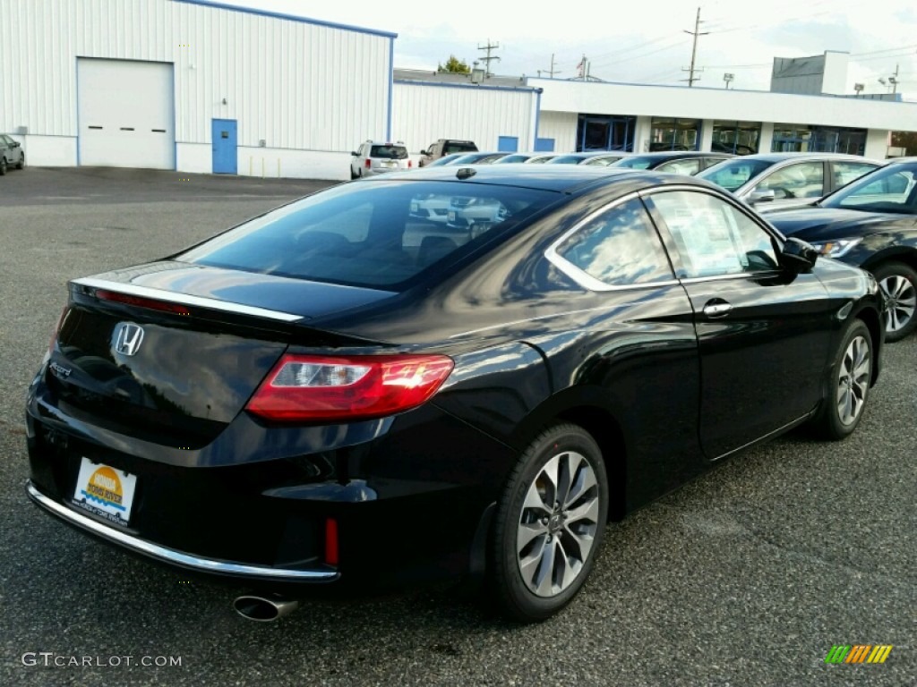 2015 Accord EX-L Coupe - Crystal Black Pearl / Black photo #2