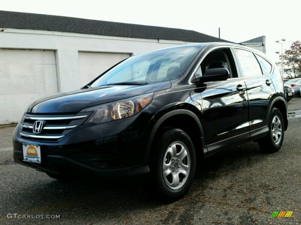 2014 CR-V LX AWD - Crystal Black Pearl / Black photo #1