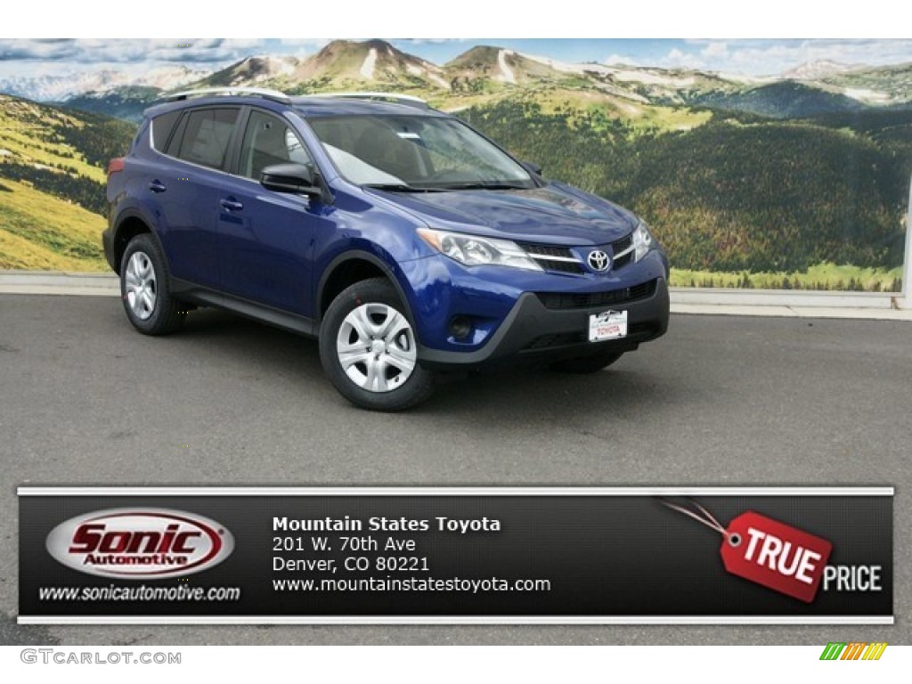 2015 RAV4 LE AWD - Blue Crush Metallic / Black photo #1