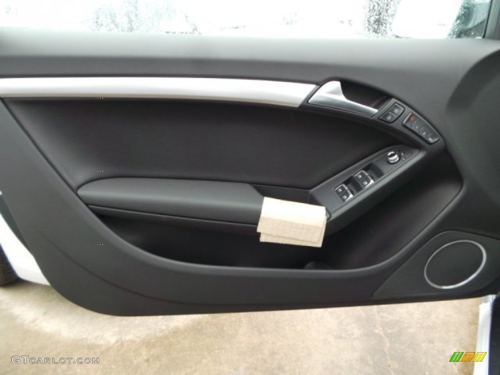 2015 Audi A5 Premium Plus quattro Convertible Black Door Panel Photo #98938972