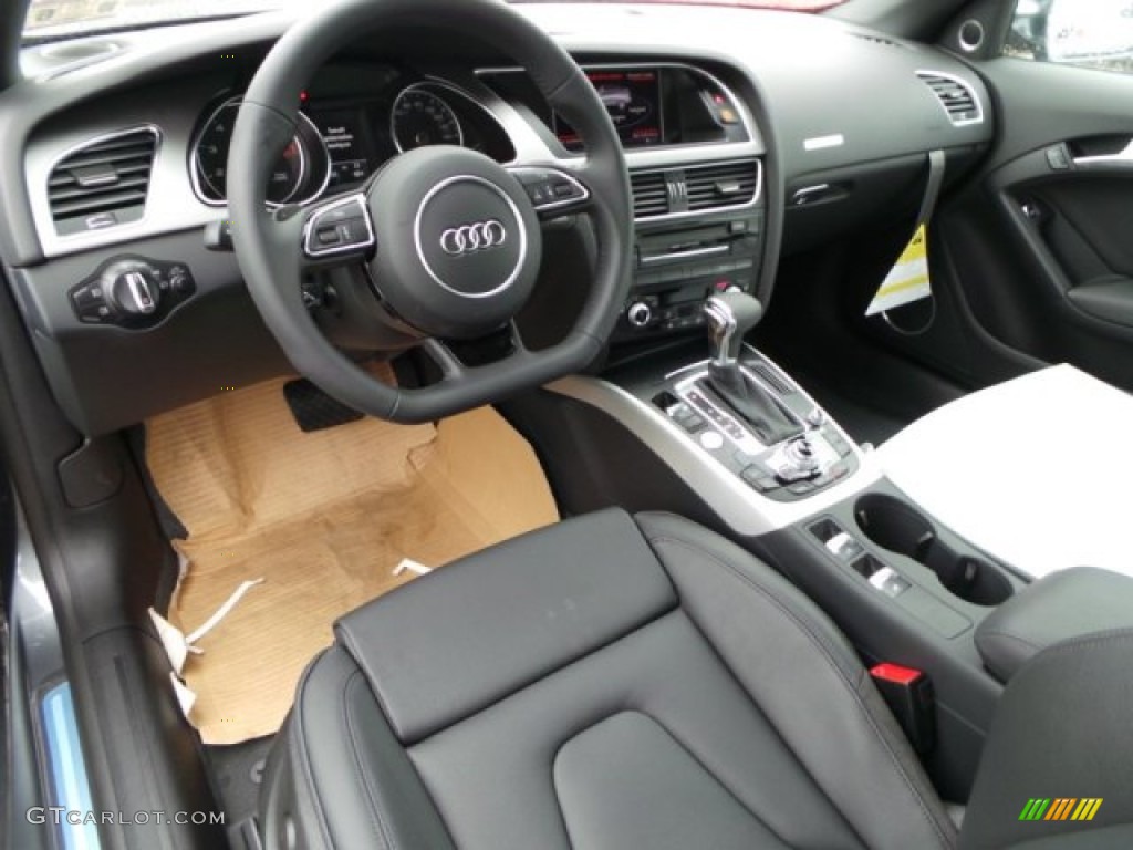 Black Interior 2015 Audi A5 Premium Plus quattro Convertible Photo #98939017