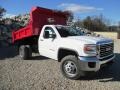 Summit White - Sierra 3500HD Work Truck Regular Cab 4x4 Dump Truck Photo No. 1