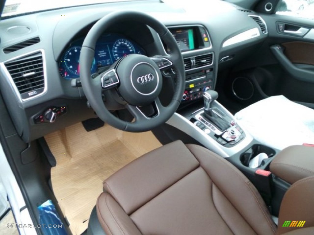 Chestnut Brown Interior 2015 Audi Q5 3.0 TFSI Premium Plus quattro Photo #98940559