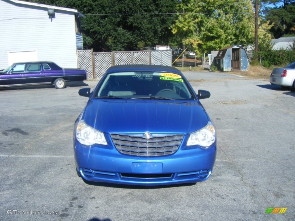2008 Sebring LX Convertible - Marathon Blue Pearl / Dark Khaki/Light Graystone photo #1