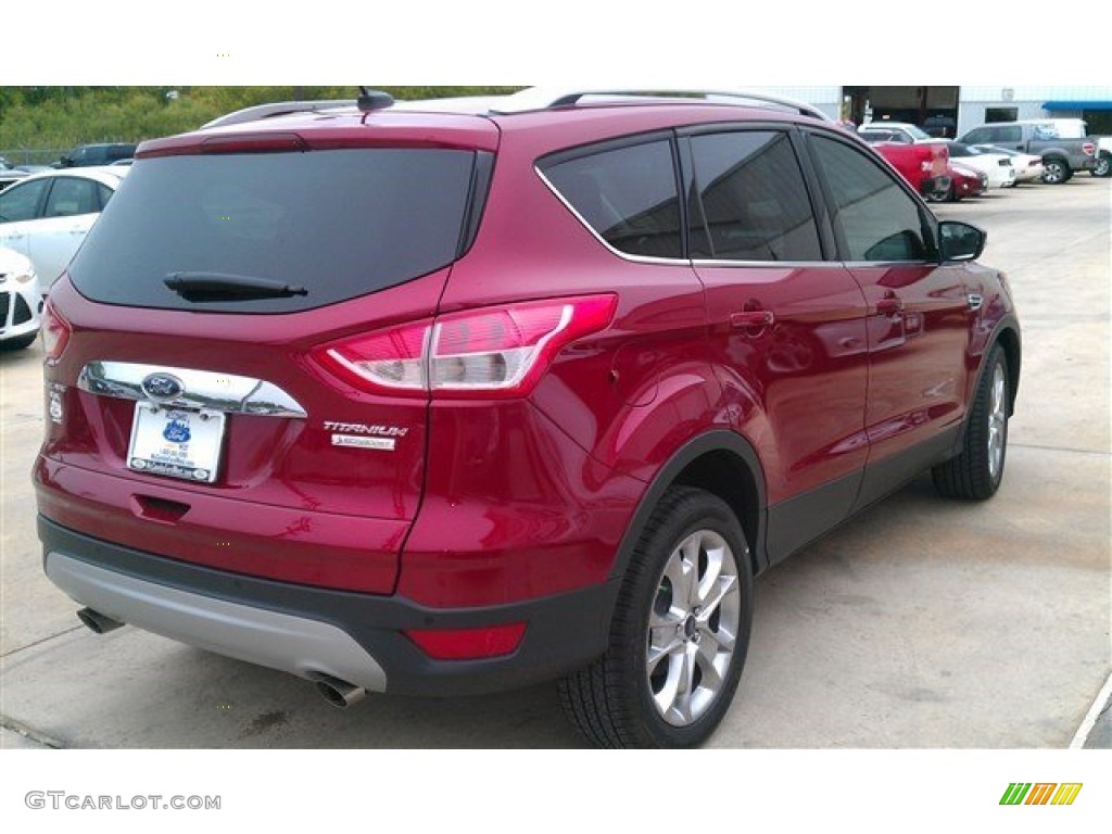 2015 Escape Titanium - Ruby Red Metallic / Charcoal Black photo #2