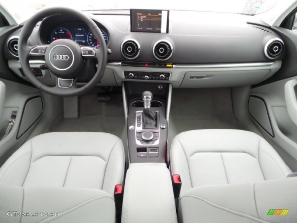 2015 Audi A3 2.0 TDI Premium Titanium Gray Dashboard Photo #98943466