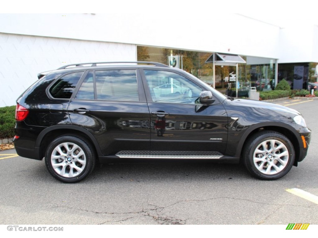 2012 X5 xDrive35i Premium - Black Sapphire Metallic / Oyster photo #2