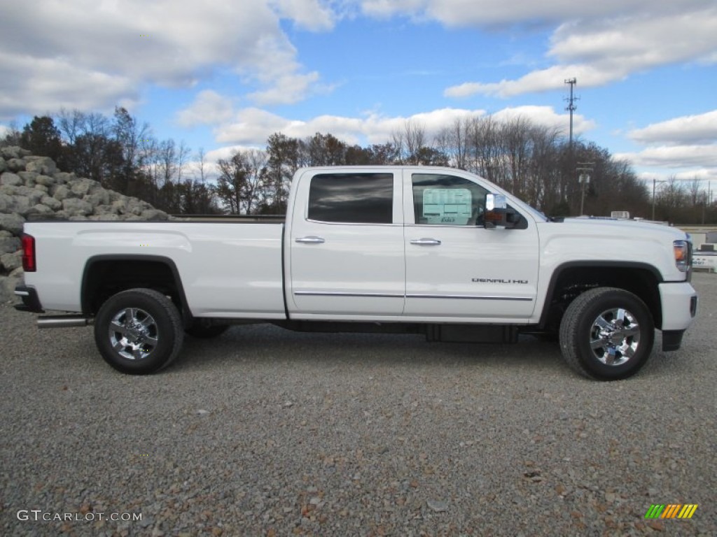 2015 Sierra 3500HD Denali Crew Cab 4x4 - Summit White / Denali Cocoa/Light Cashmere photo #54