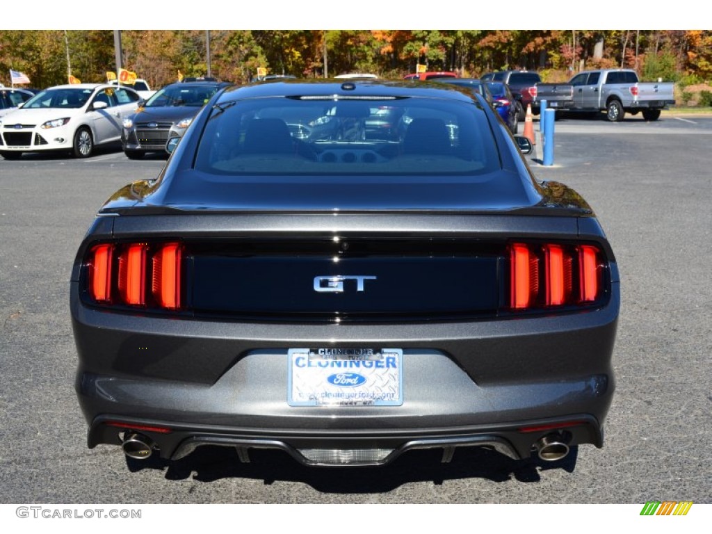 2015 Mustang GT Premium Coupe - Magnetic Metallic / Ebony photo #5