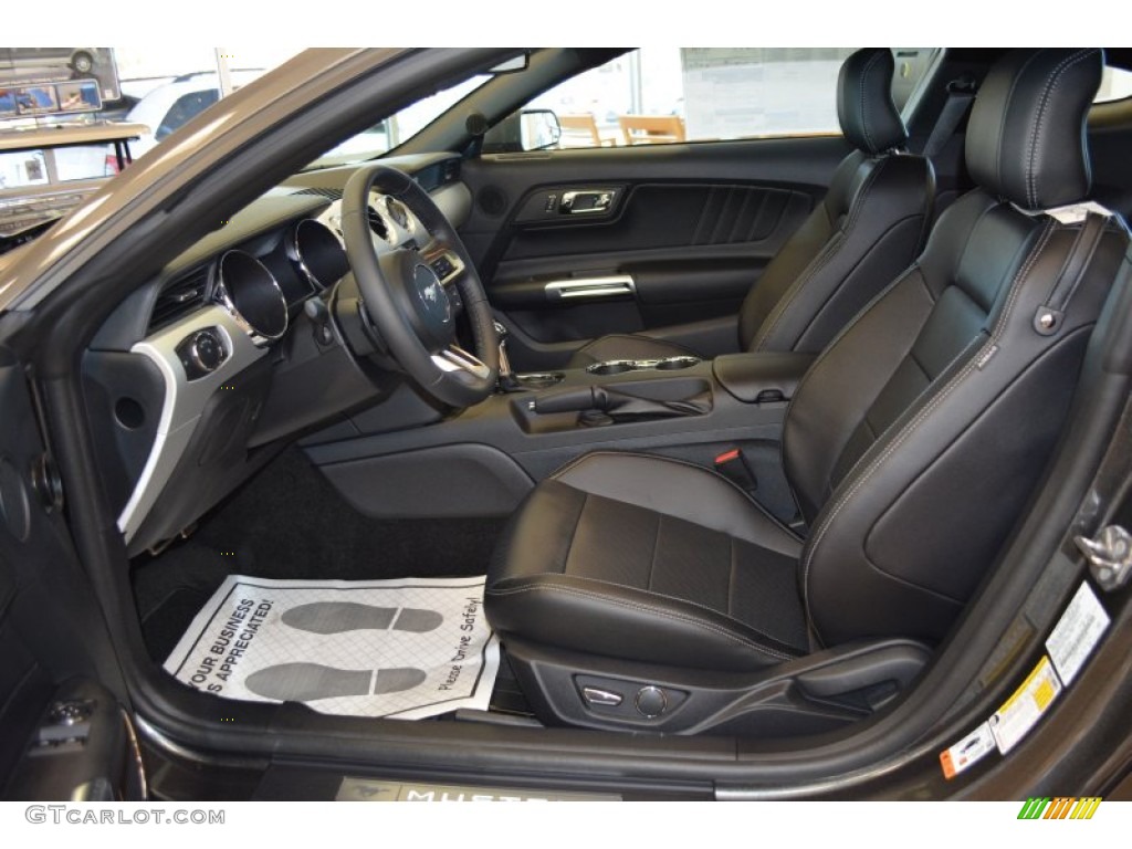 2015 Mustang GT Premium Coupe - Magnetic Metallic / Ebony photo #7