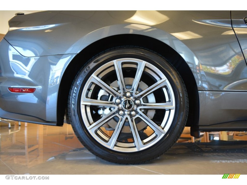 2015 Mustang GT Premium Coupe - Magnetic Metallic / Ebony photo #11