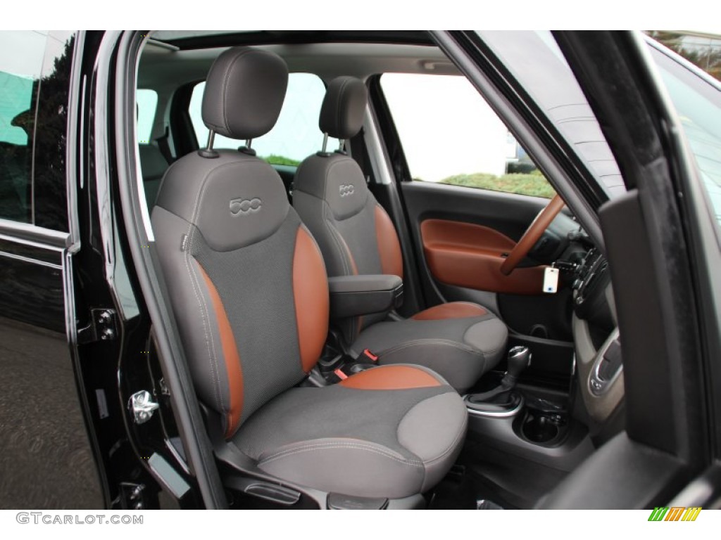 Black/Marrone (Black/Brown) Interior 2014 Fiat 500L Trekking Photo #98951992