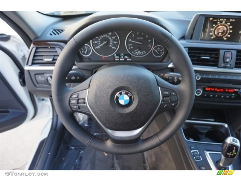 2015 3 Series 328i Sedan - Alpine White / Black photo #9