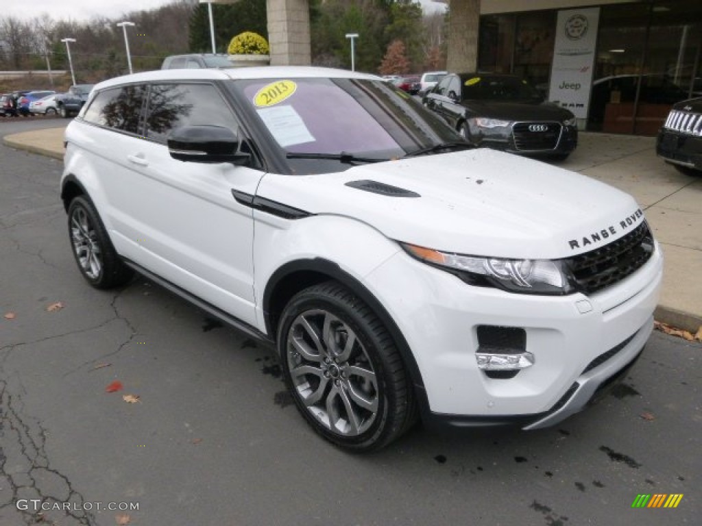 Fuji White 2013 Land Rover Range Rover Evoque Pure Coupe Exterior Photo #98954539