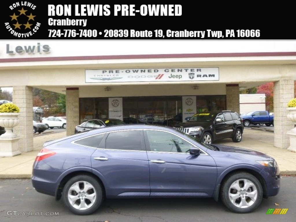 2012 Accord Crosstour EX-L 4WD - Twilight Blue Metallic / Black photo #1