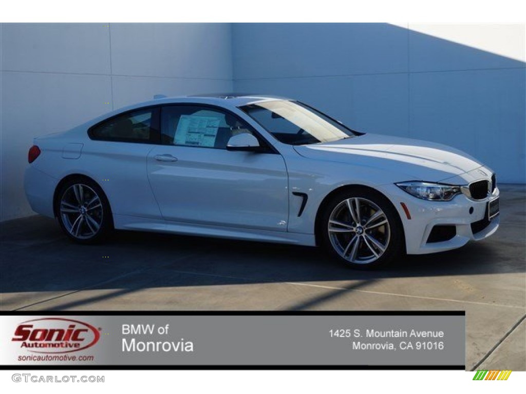 2015 4 Series 435i Coupe - Alpine White / Oyster/Black w/Dark Oyster Accents photo #1