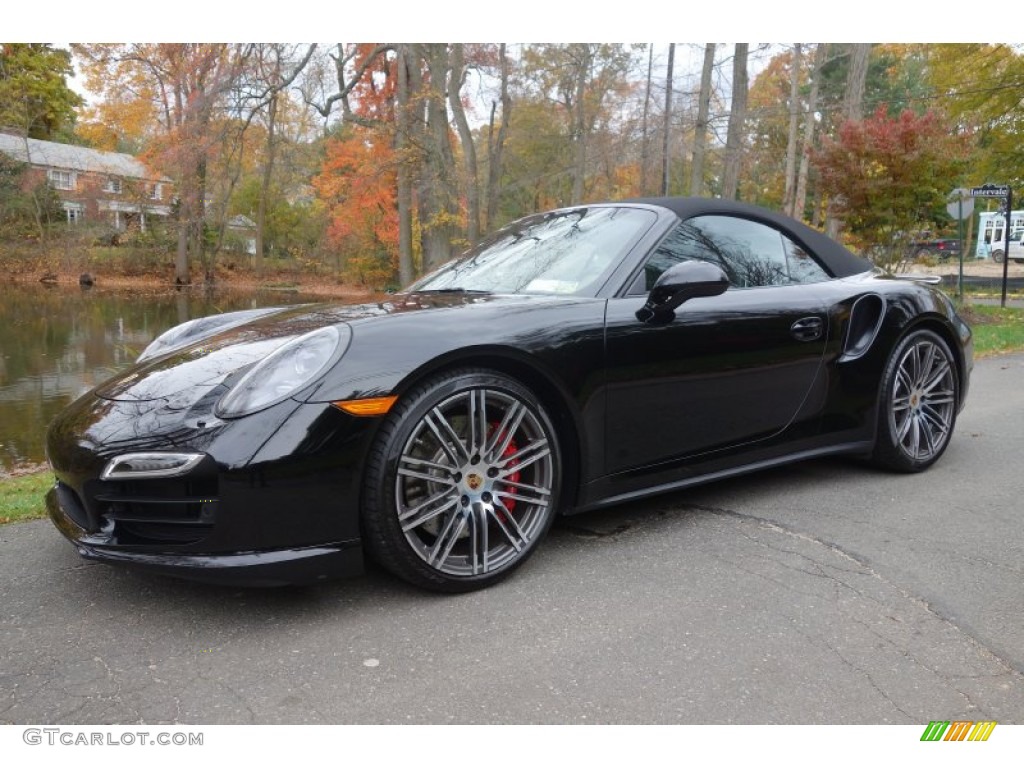 Black 2014 Porsche 911 Turbo Cabriolet Exterior Photo #98955487