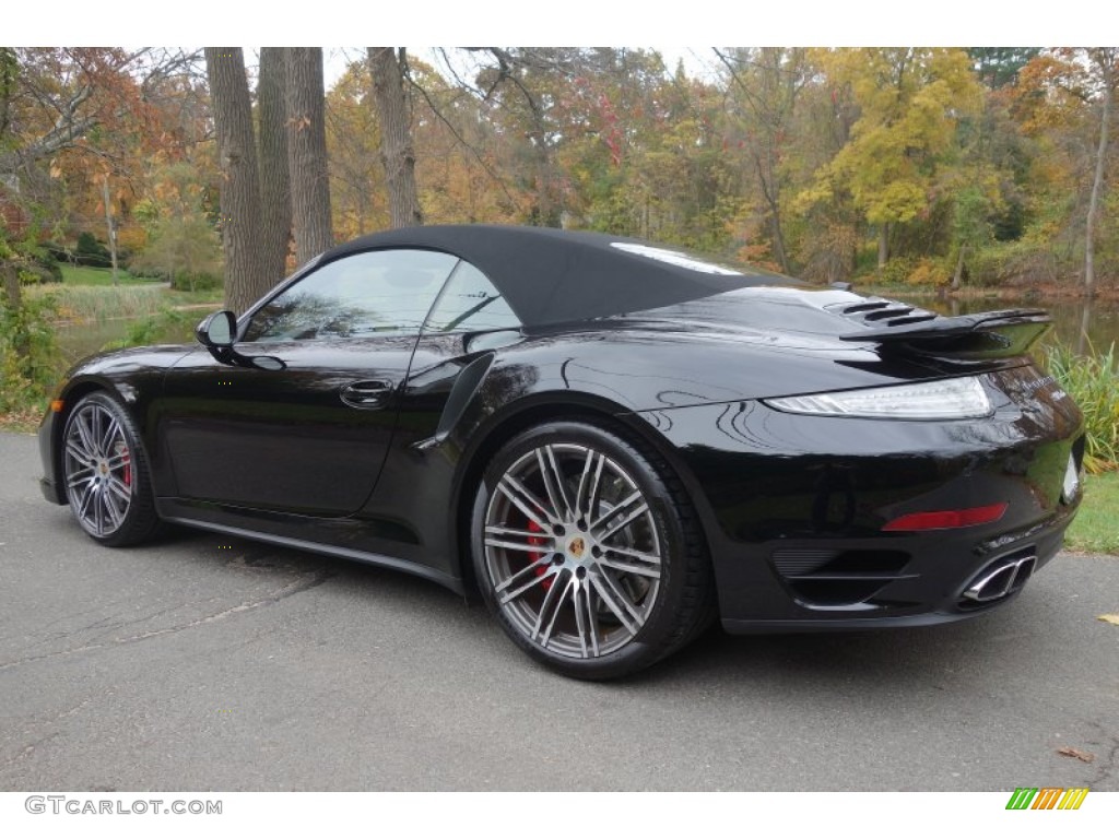 Black 2014 Porsche 911 Turbo Cabriolet Exterior Photo #98955556