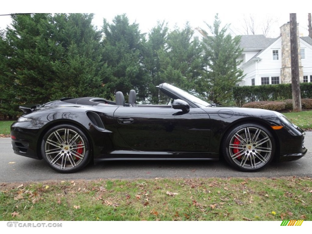 Black 2014 Porsche 911 Turbo Cabriolet Exterior Photo #98955658