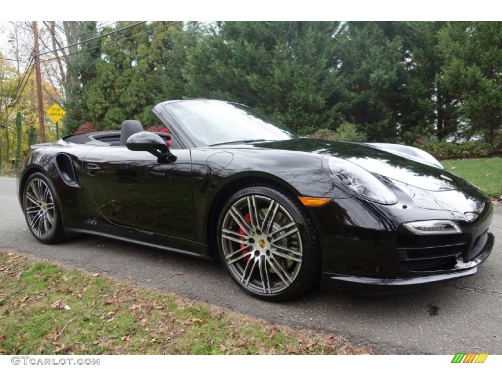 Black 2014 Porsche 911 Turbo Cabriolet Exterior Photo #98955682