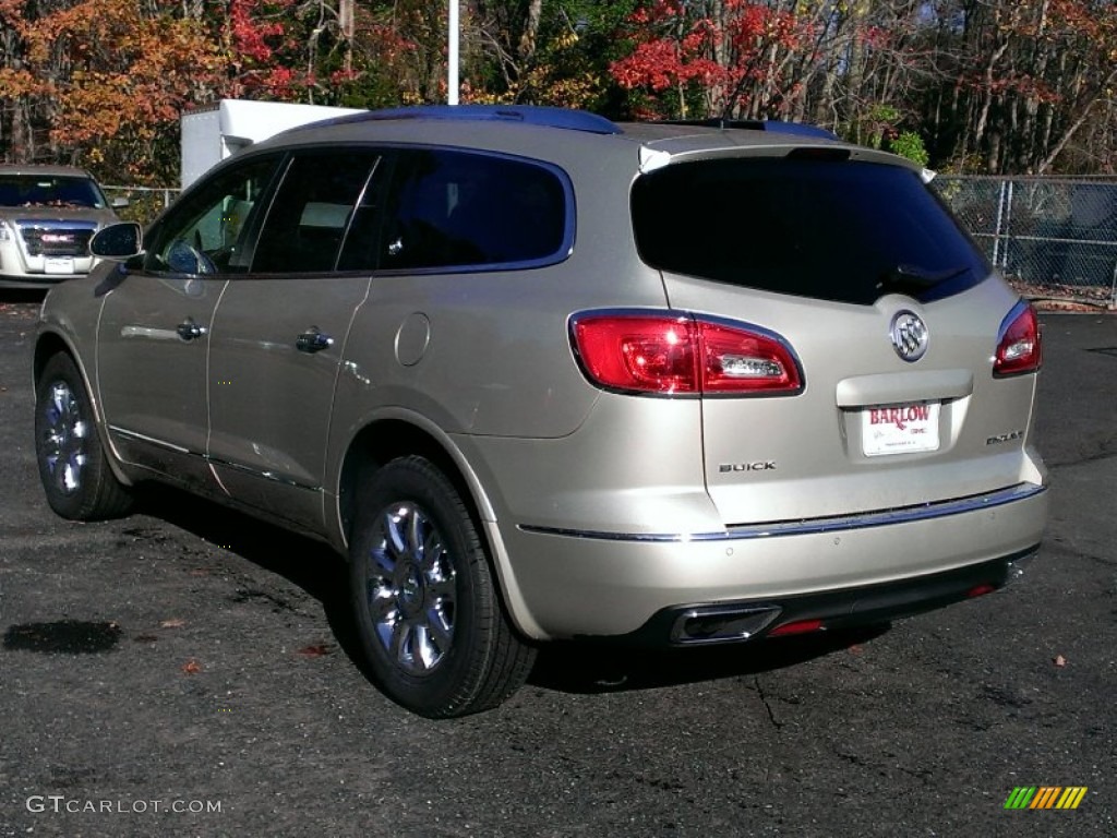 2015 Enclave Leather - Champagne Silver Metallic / Ebony/Ebony photo #4