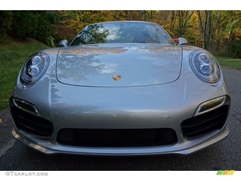 2014 911 Turbo S Coupe - GT Silver Metallic / Black photo #2