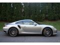 GT Silver Metallic 2014 Porsche 911 Turbo S Coupe Exterior