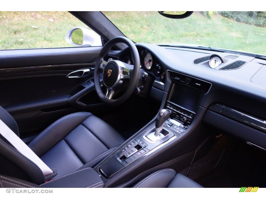 2014 Porsche 911 Turbo S Coupe Black Dashboard Photo #98956423