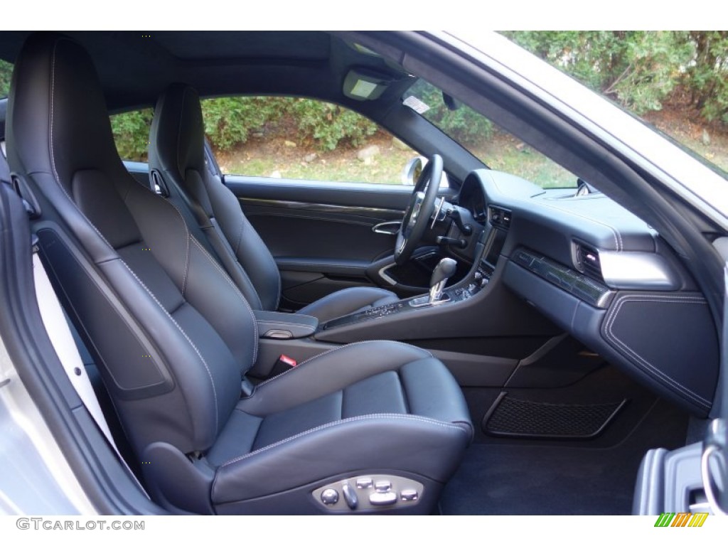2014 911 Turbo S Coupe - GT Silver Metallic / Black photo #15