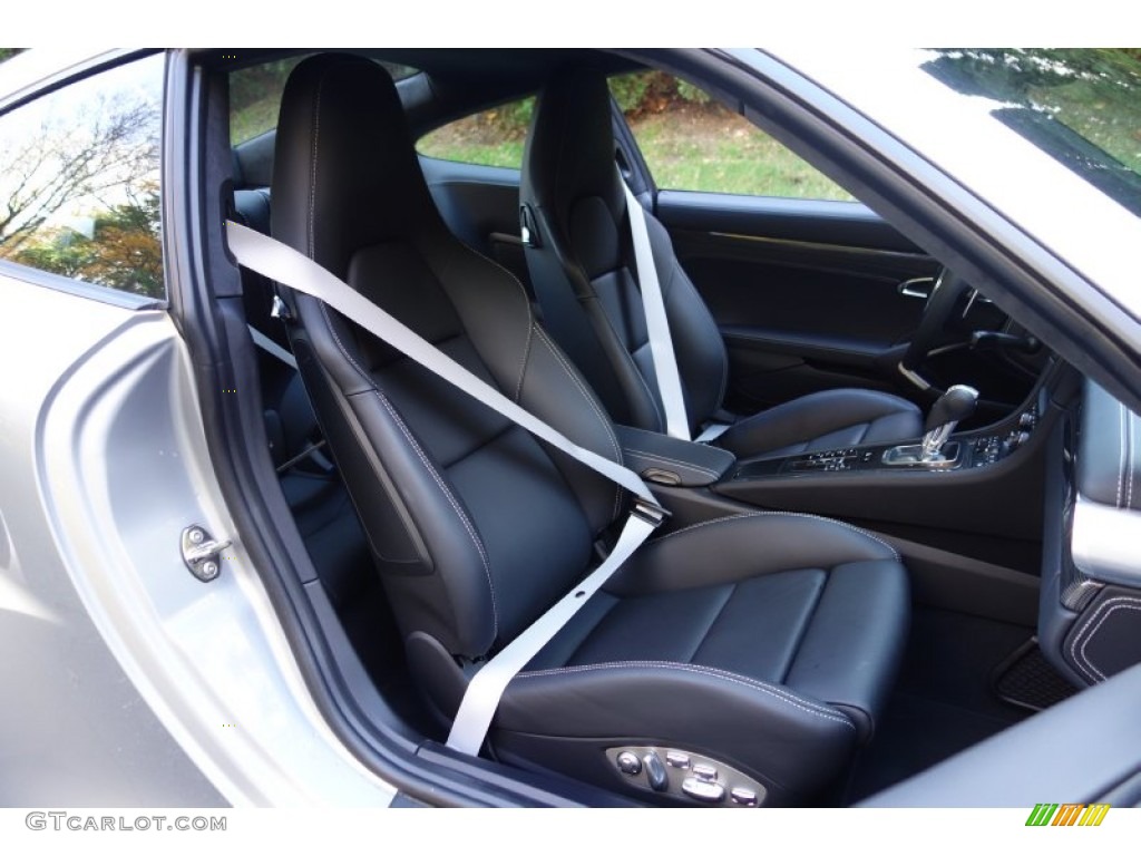 2014 911 Turbo S Coupe - GT Silver Metallic / Black photo #16
