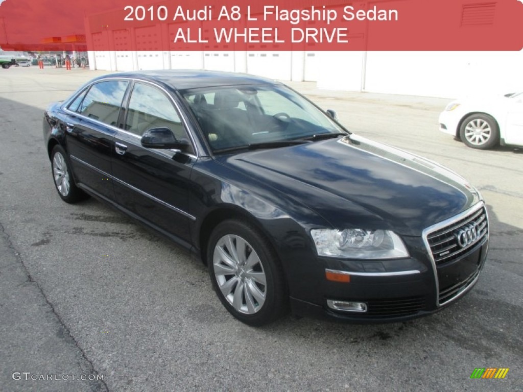 2010 A8 L 4.2 quattro - Night Blue Pearl Effect / Cardamom Beige photo #1