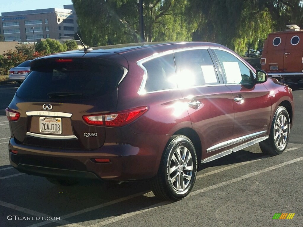 2014 QX60 3.5 - Midnight Garnet / Wheat photo #3