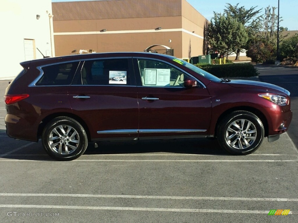 2014 QX60 3.5 - Midnight Garnet / Wheat photo #7