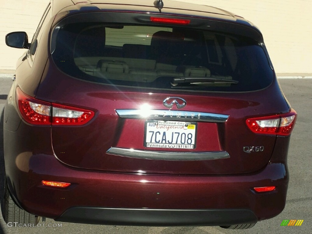 2014 QX60 3.5 - Midnight Garnet / Wheat photo #9