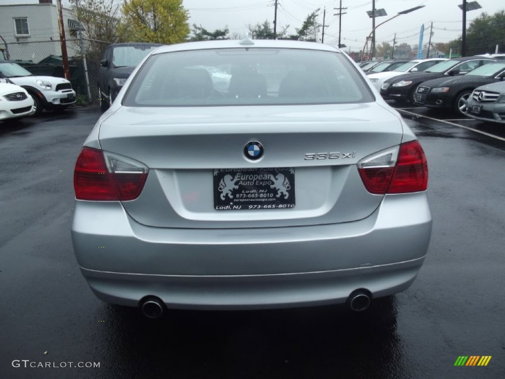 2008 3 Series 335xi Sedan - Titanium Silver Metallic / Black photo #5