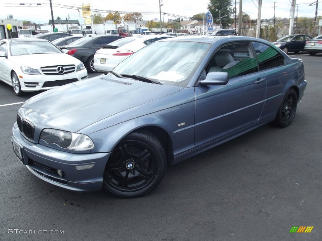 2000 3 Series 328i Coupe - Steel Blue Metallic / Grey photo #1