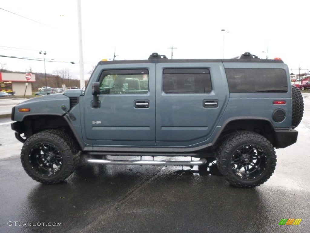 2007 H2 SUV - Slate Blue Metallic / Ebony Black photo #2
