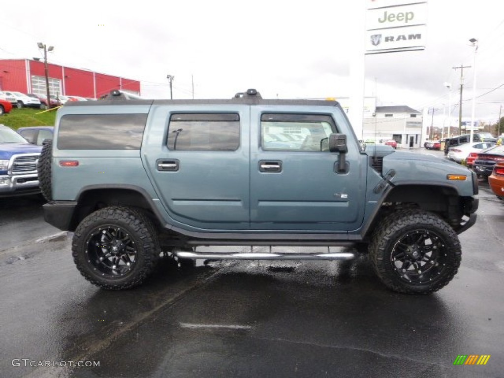 2007 H2 SUV - Slate Blue Metallic / Ebony Black photo #6