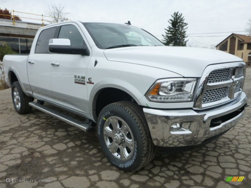 Bright White 2015 Ram 2500 Laramie Crew Cab 4x4 Exterior Photo #98966560