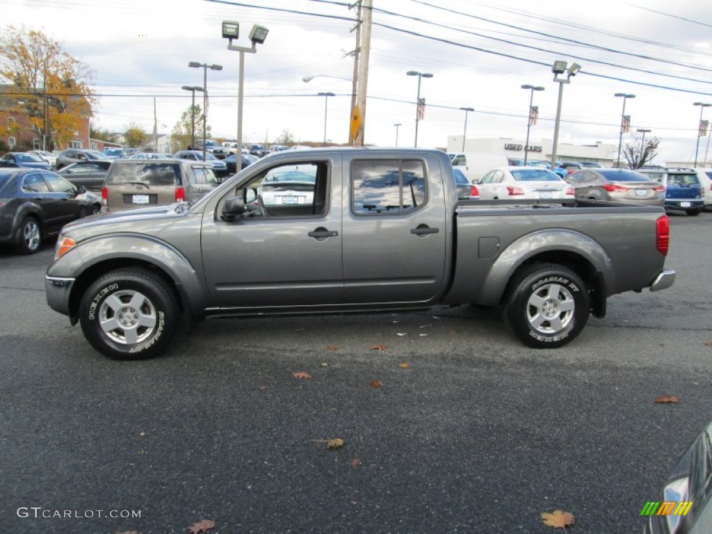 2008 Frontier SE Crew Cab 4x4 - Storm Grey / Steel photo #9