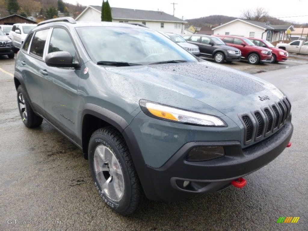 2015 Cherokee Trailhawk 4x4 - Anvil / Trailhawk Black photo #6