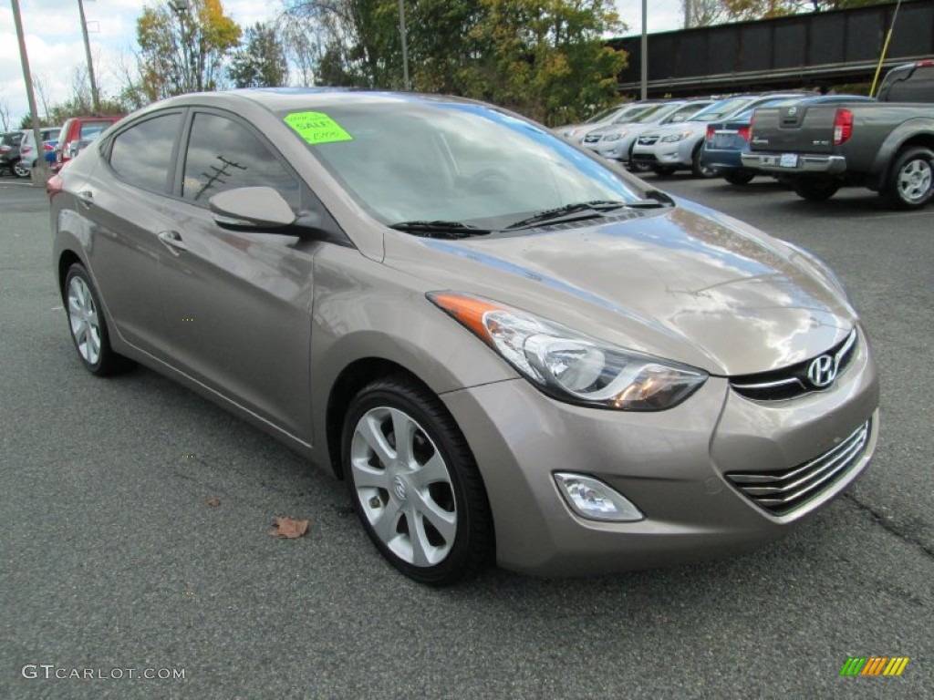 2012 Elantra Limited - Desert Bronze / Black photo #4