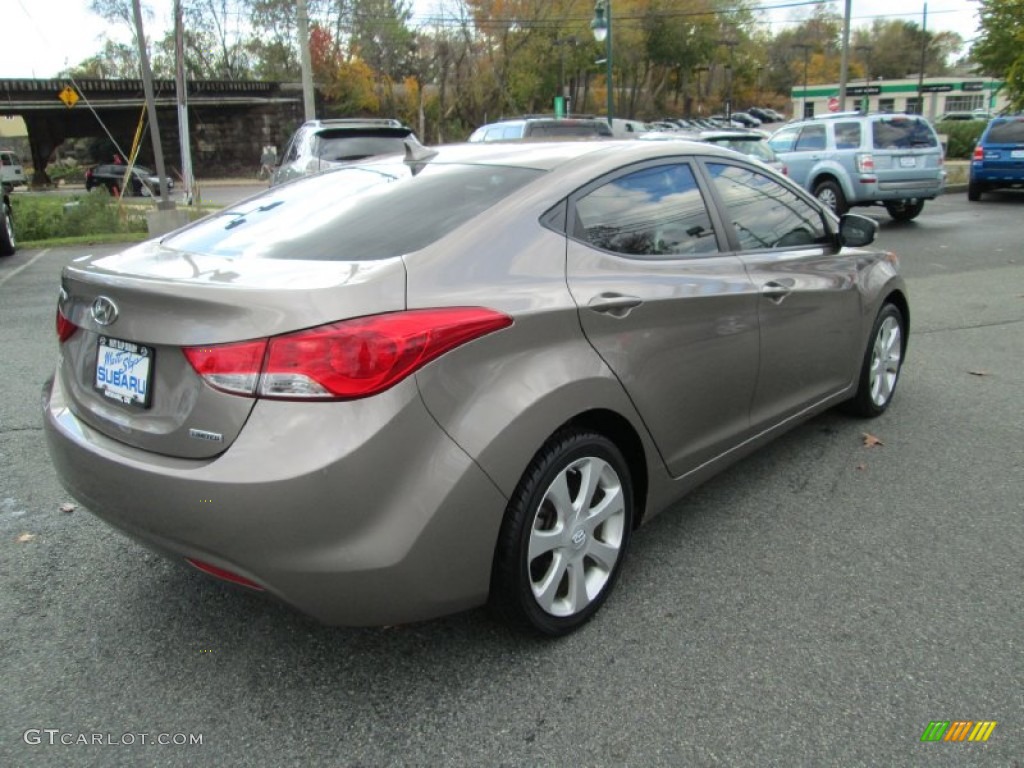 2012 Elantra Limited - Desert Bronze / Black photo #6