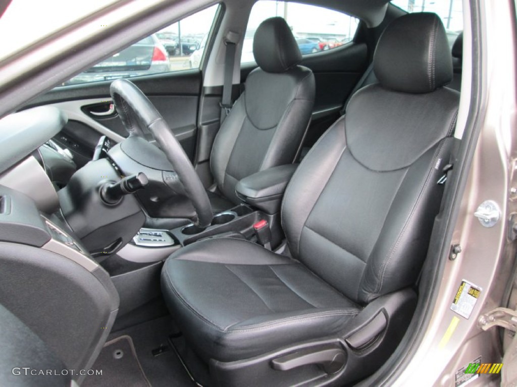 2012 Elantra Limited - Desert Bronze / Black photo #14