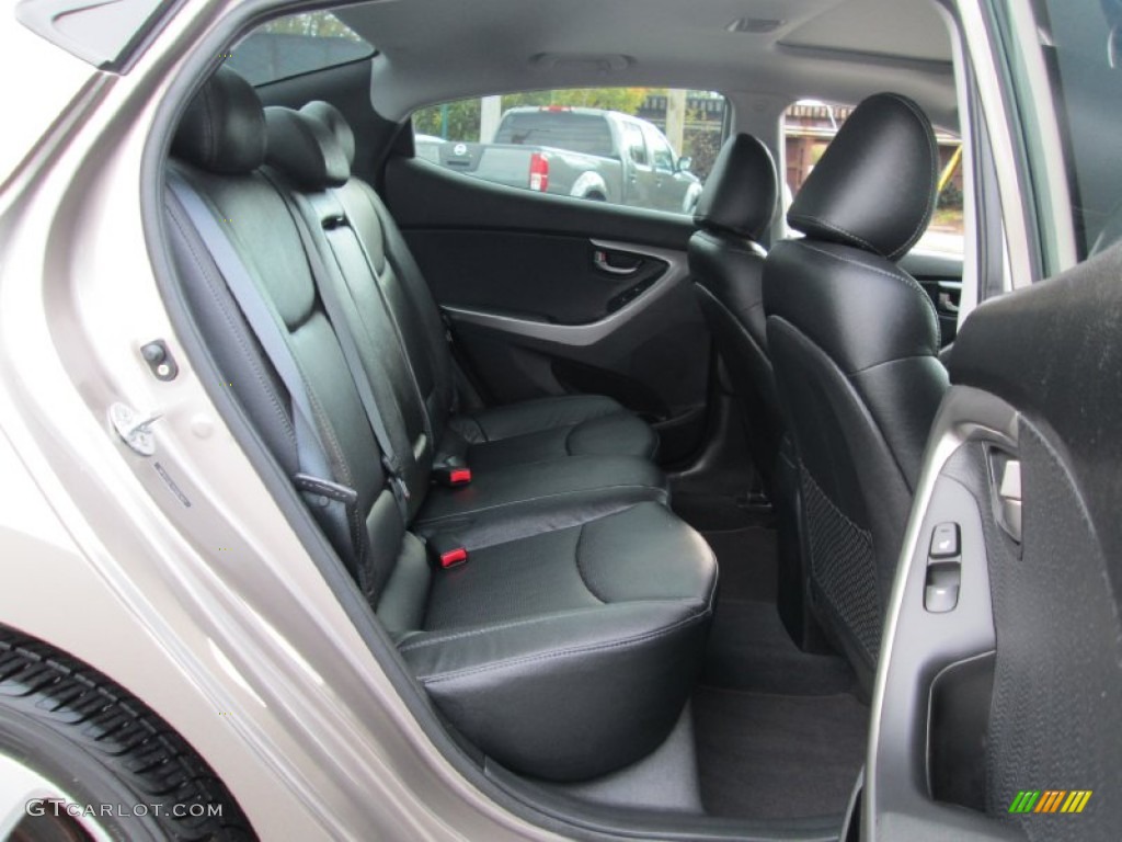2012 Elantra Limited - Desert Bronze / Black photo #18