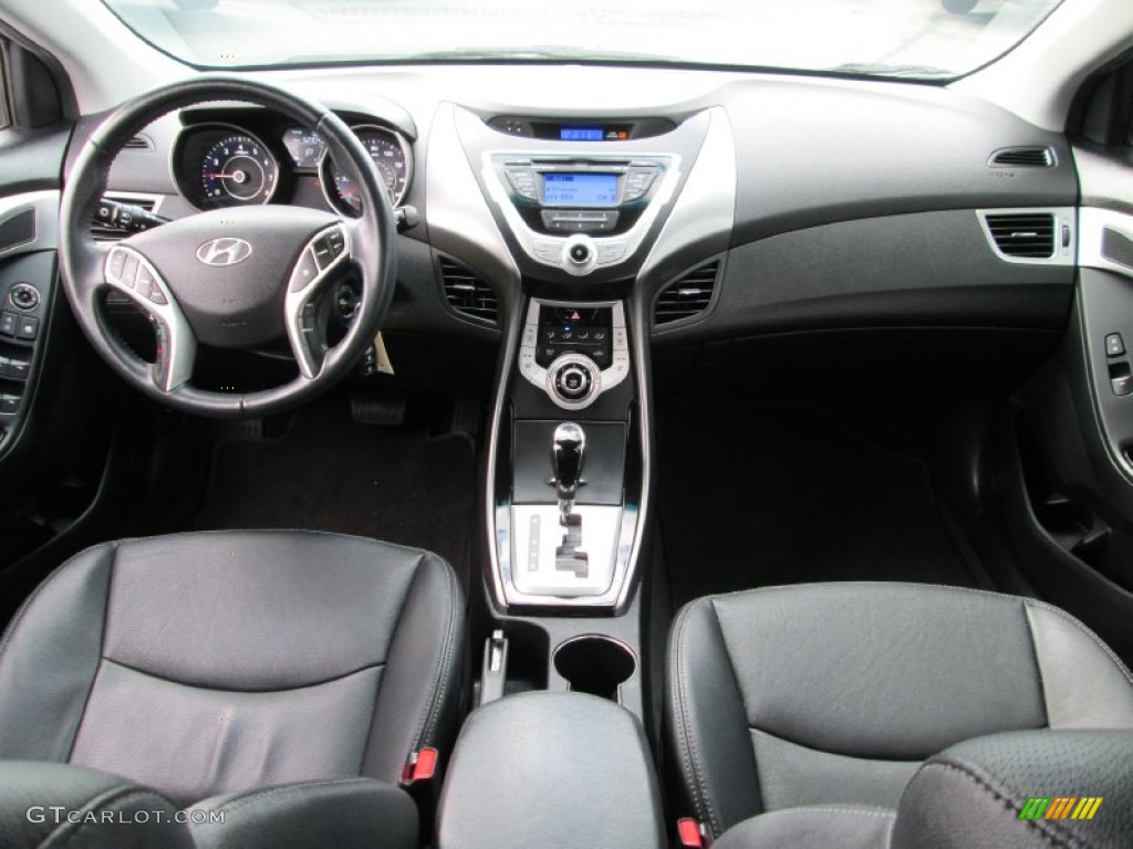 2012 Elantra Limited - Desert Bronze / Black photo #24