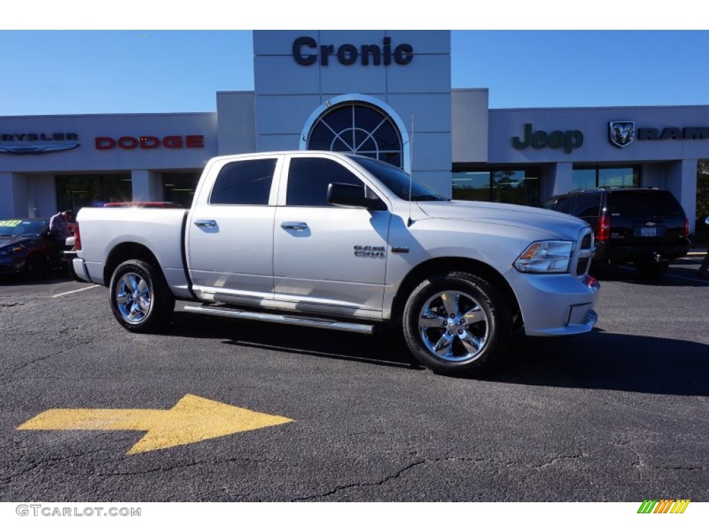 2014 1500 Express Crew Cab - Bright Silver Metallic / Black/Diesel Gray photo #1