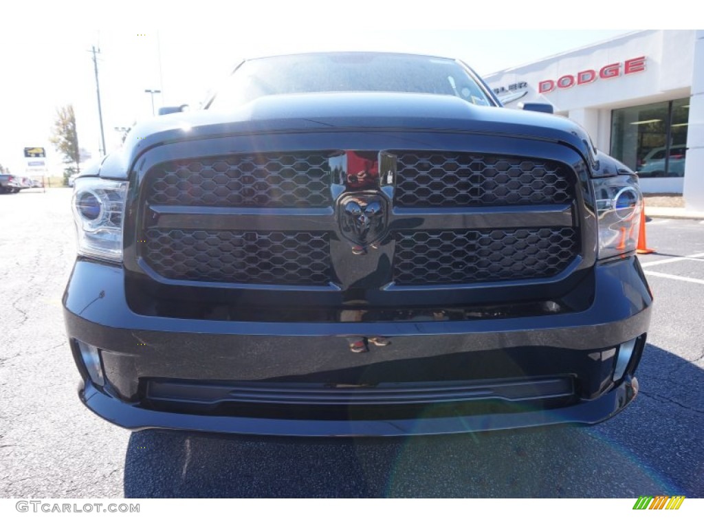 2015 1500 Express Quad Cab - Black / Black/Diesel Gray photo #2