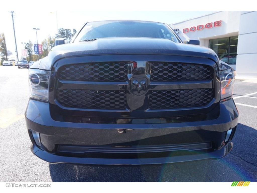 2015 1500 Express Quad Cab - Black / Black/Diesel Gray photo #2